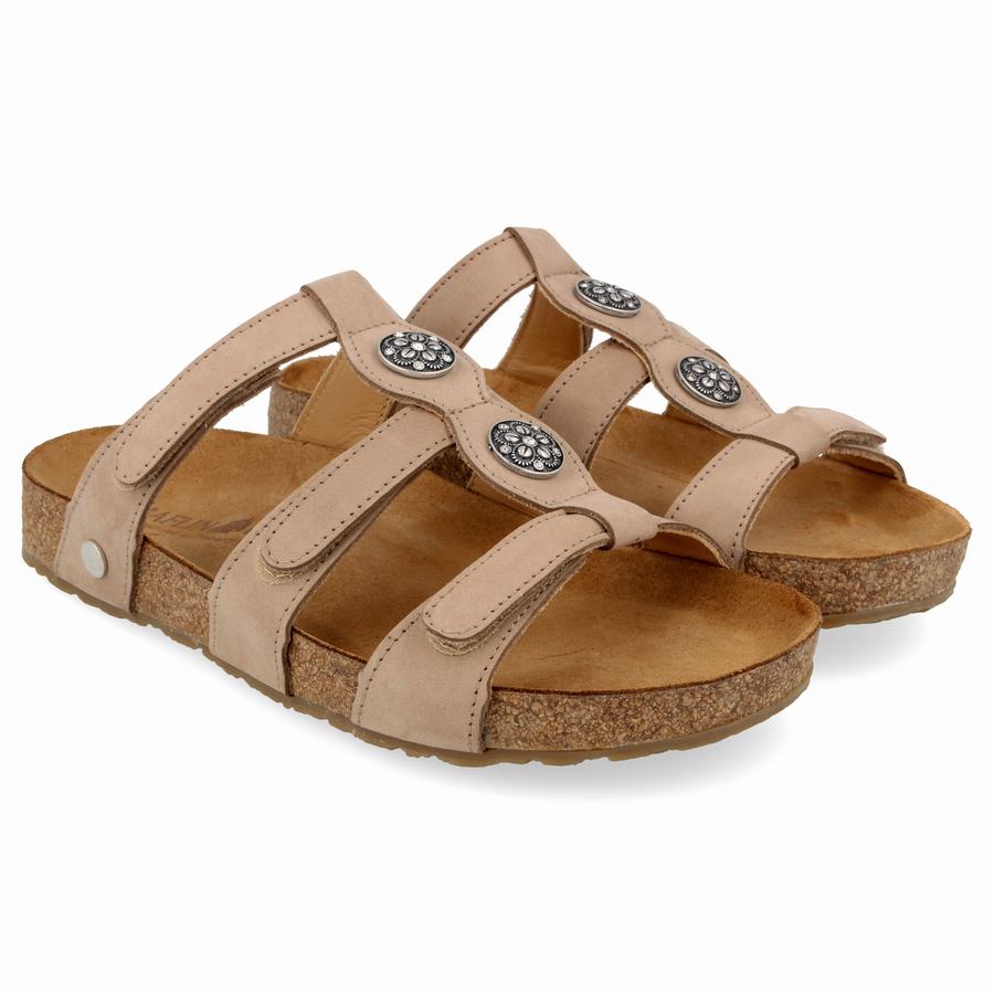 Haflinger Alice Sandalen Damen Hellbraun | NOF9690QA