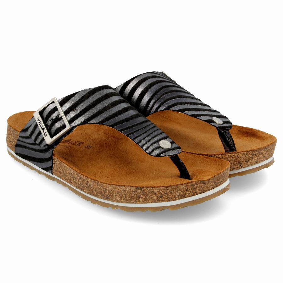 Haflinger Conny Sandalen Damen Schwarz | ZHM9083SB