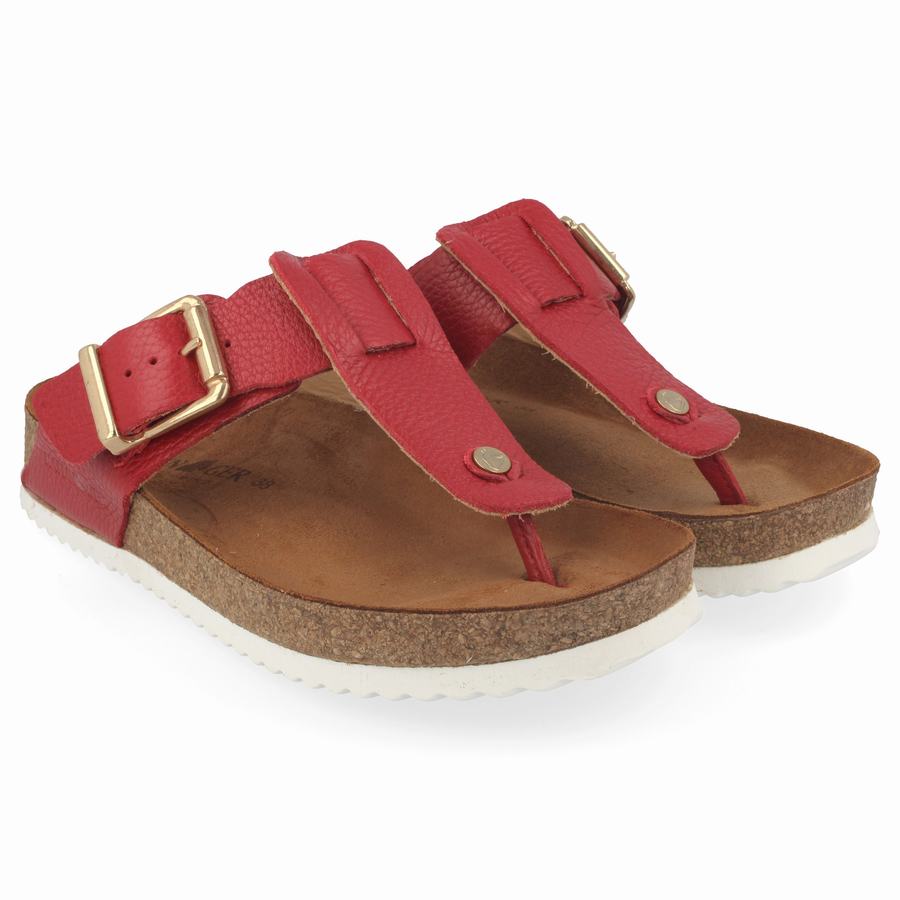 Haflinger Cora Sandalen Damen Rot | ZZA396ON