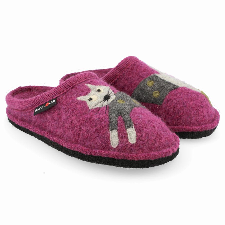Haflinger Cucho Novelty Hausschuhe Herren Lila | FYC1832NP